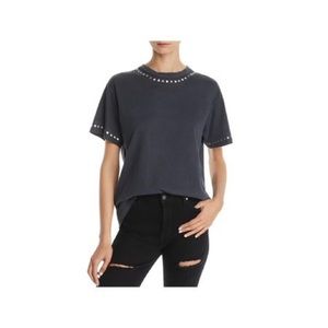 Monrow Women’s Vintage Studded Tee - size large